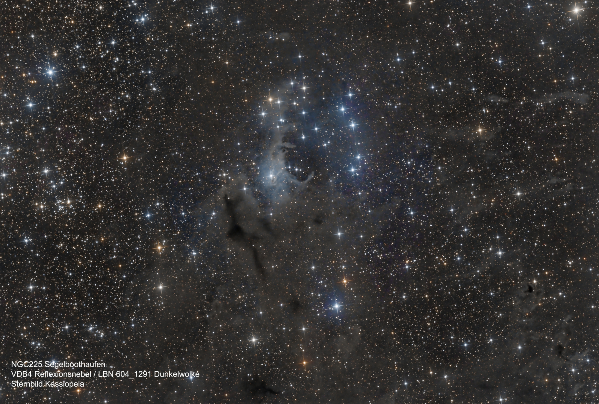 NGC225 Segelboothaufen /VDB4 / LDN 1291 /LDN 604